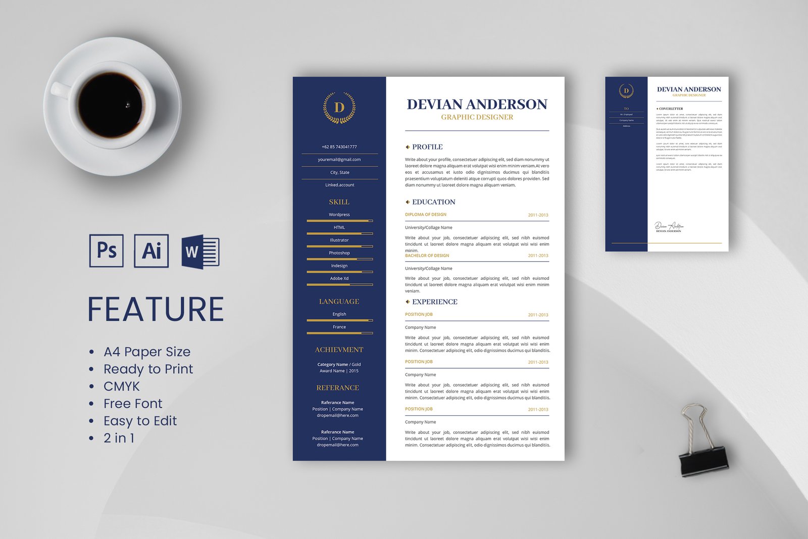 Premium CV Template 1